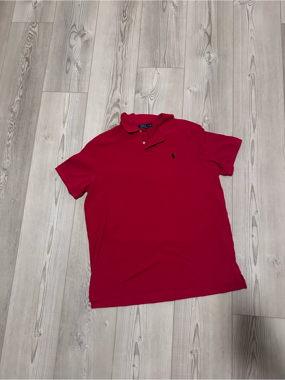 Polo by Ralph Lauren Red Short-Sleeve Polo with Navy Logo